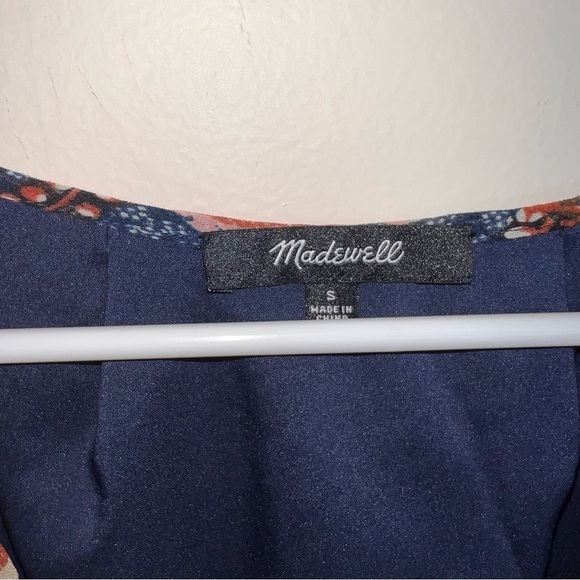 Madewell Lily Ruffle Dress on Sea Floral Print Size Small - Picture 11 of 15